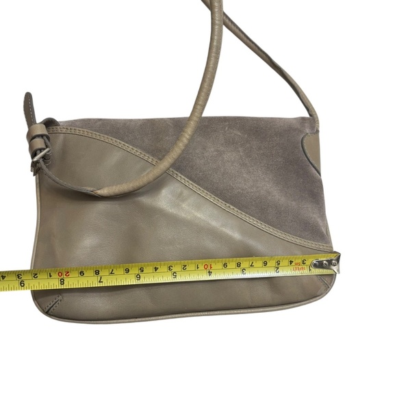 Asprey London grey taupe suede and leather mini bag - Picture 6 of 11